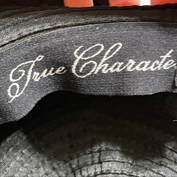 PETER GRIMM True Character Wide Brim Floppy Hat black Boho Chic Western Flair - Picture 3 of 6